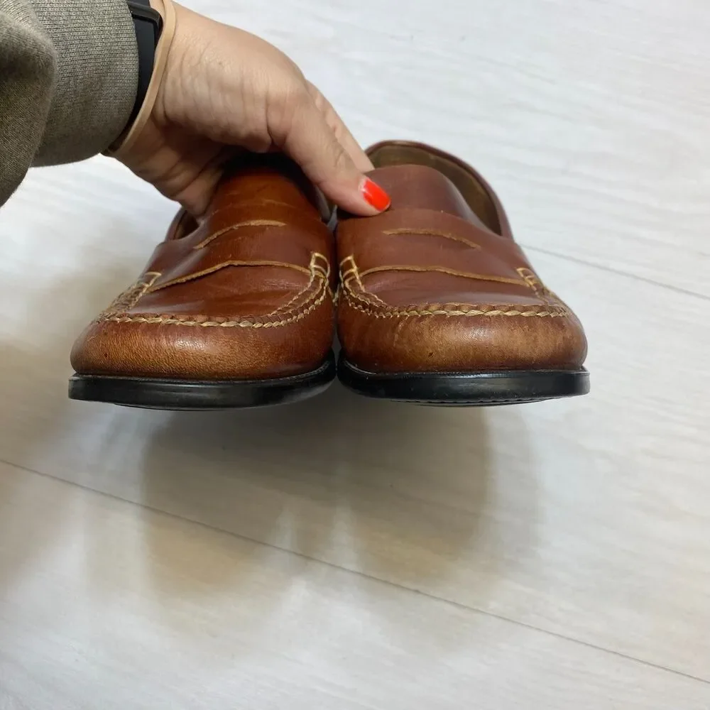 G.H.‎ Bass Weejuns Clarad Penny Loafers Men's Size 8M Brown Leather Dress Shoes